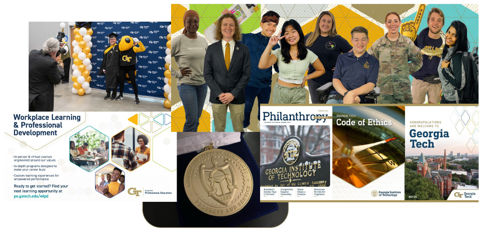 Examples of refreshed communications and marketing