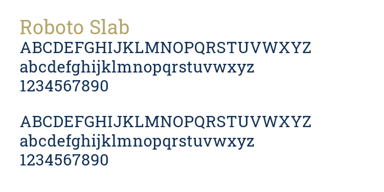 Roboto Slab typeface